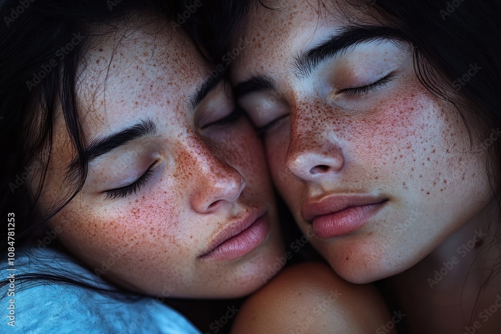 A Quiet Moment Between Partners A Stunning Portrait Showcasing ...