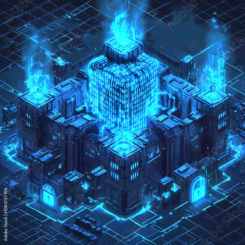 background with circuit