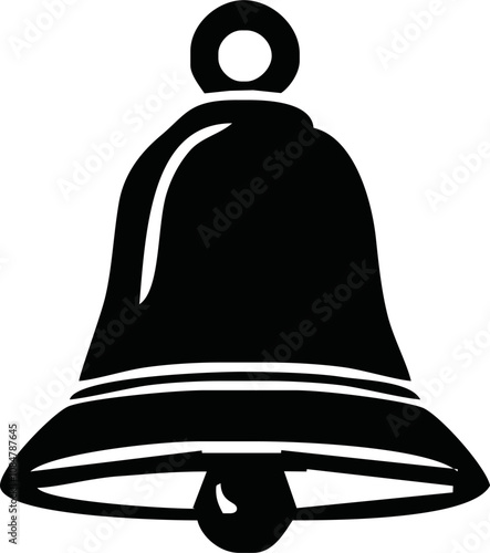 vector image of a church bell, christmas bells, church bell - school bell icon