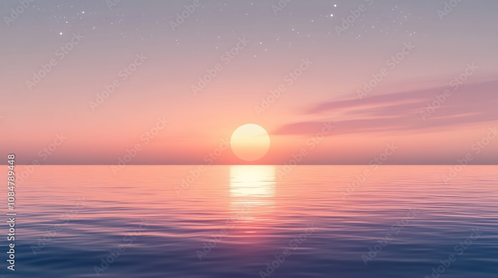 A serene sunset over calm waters, creating a peaceful and reflective atmosphere. A serene sunset over calm waters, creating a peaceful and reflective atmosphere.