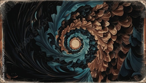 peacock feather pattern