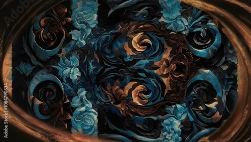 a close up of the feathers of a peacock.