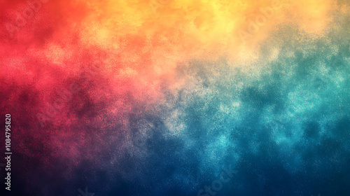 Vibrant Abstract Background: Red, Orange, and Teal Hues Blend Seamlessly