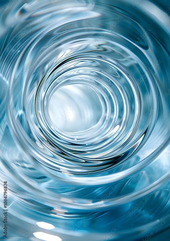 A close-up view of swirling water creating a mesmerizing spiral effect. A close-up view of swirling water creating a mesmerizing spiral effect.