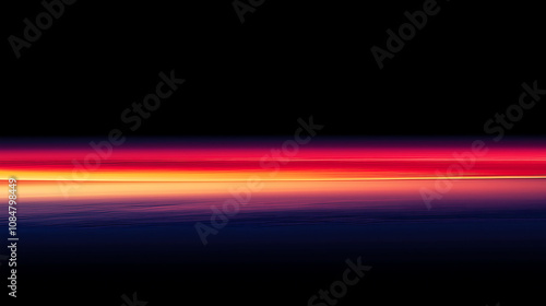 stunning gradient of red and orange hues blending into dark horizon, creating mesmerizing heatwave effect. vibrant colors evoke sense of warmth and tranquility