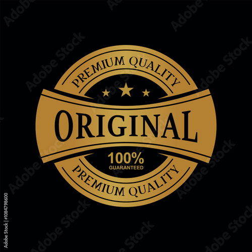 Premium Quality stamp, badge logo Template. Satisfaction Guaranteed badge, trust badge design, guarantee badge.