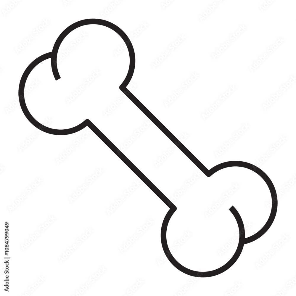 Dog Bones line icon. Dog Bones line icon.