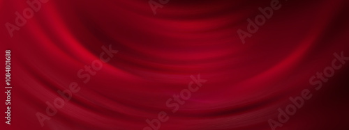 Red cloth background abstract with soft waves