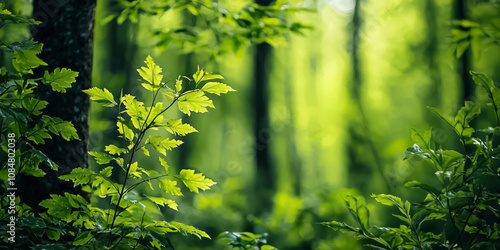 The mysterious forest, background photo