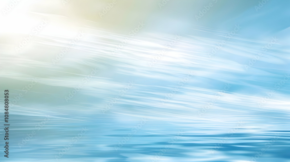 Abstract Blue and White Motion Blur Background with Water Reflection Abstract Blue and White Motion Blur Background with Water Reflection