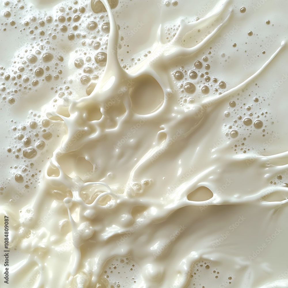 Fermented Milk isolated on white background, close up Fermented Milk isolated on white background, close up