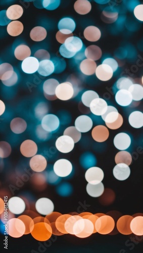 Vibrant City Lights with Beautiful Bokeh Effect and Blurry Background Urban Photography photo