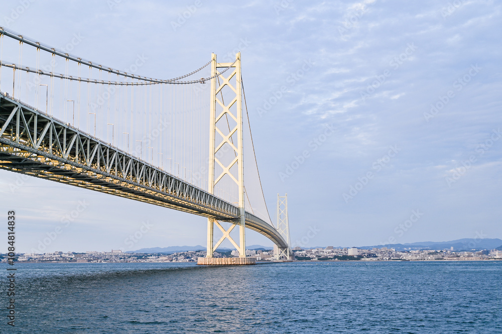 日本兵庫の明石海峡大橋 日本兵庫の明石海峡大橋