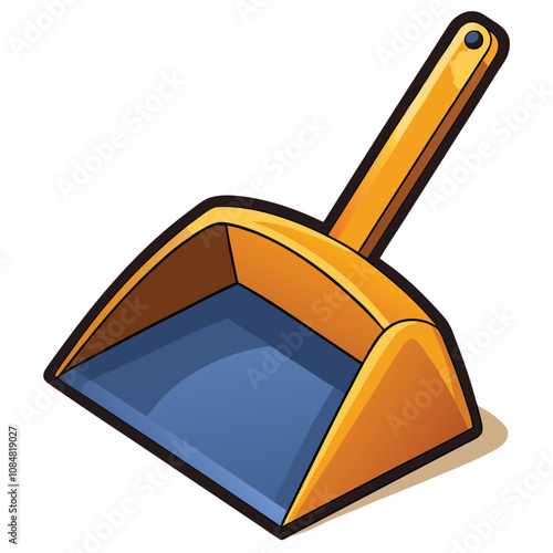 Dust Pan vector illustration isolated on a white background