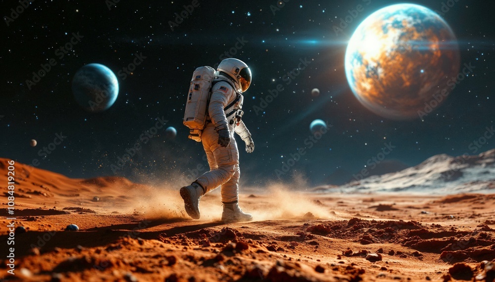 Fototapeta premium Portrait of an Astronaut