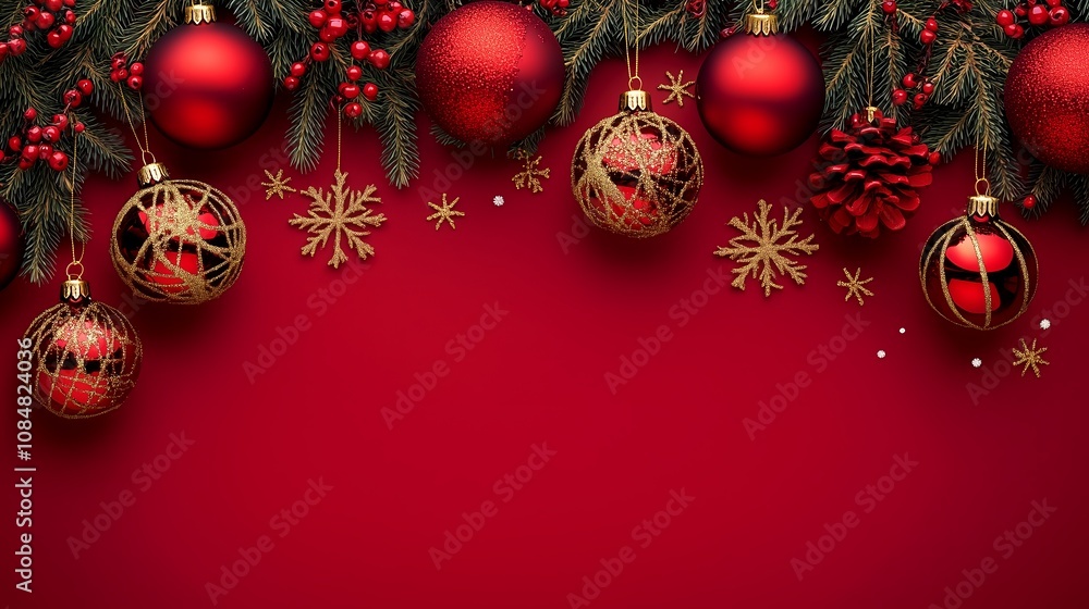 クリスマスと雪の結晶の壁紙 クリスマスと雪の結晶の壁紙