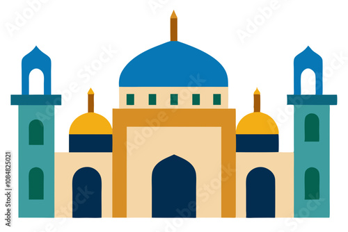 Mosque | isolated vector illustration on white background