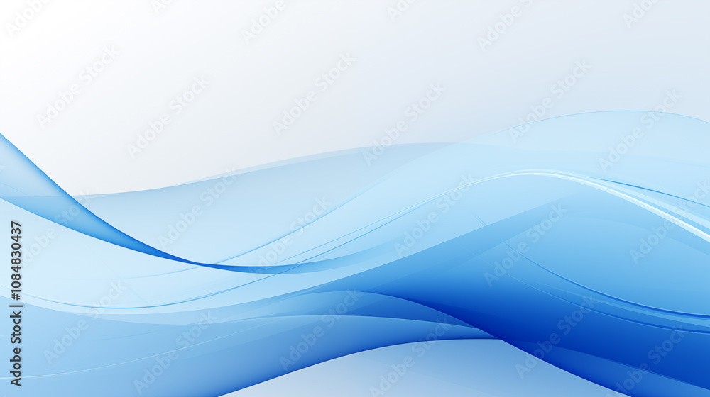 Abstract blue wave curve business background Abstract blue wave curve business background