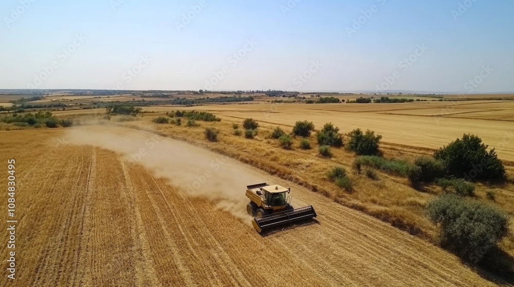 A lone motorcyclist traverses a vast, open road through a scenic landscape A lone motorcyclist traverses a vast, open road through a scenic landscape