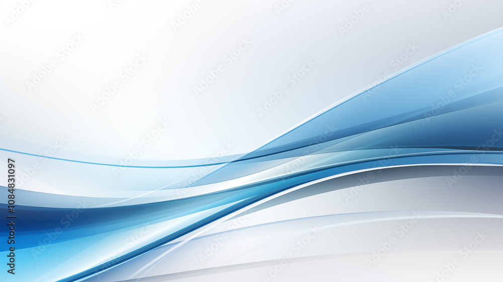 Naklejka premium Simple blue wave texture business background
