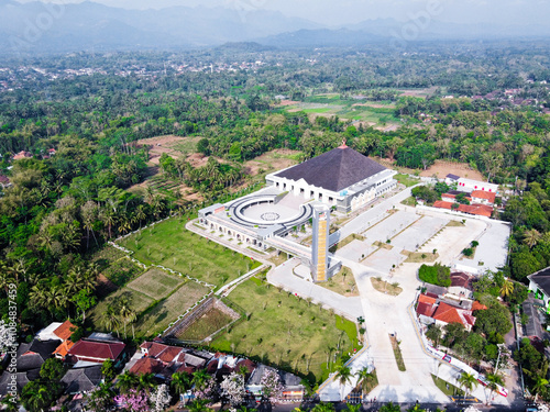 The largest grand mosque in Central Java in Magelang, built in Mungkid, a priority tourist area of ​​Borobudur Temple, Indonesia photo