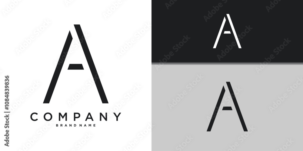 Letter A minimal logo icon design template elements. Premium Vector Letter A minimal logo icon design template elements. Premium Vector