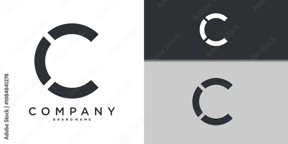 Letter C minimal logo icon design template elements. Premium Vector Letter C minimal logo icon design template elements. Premium Vector