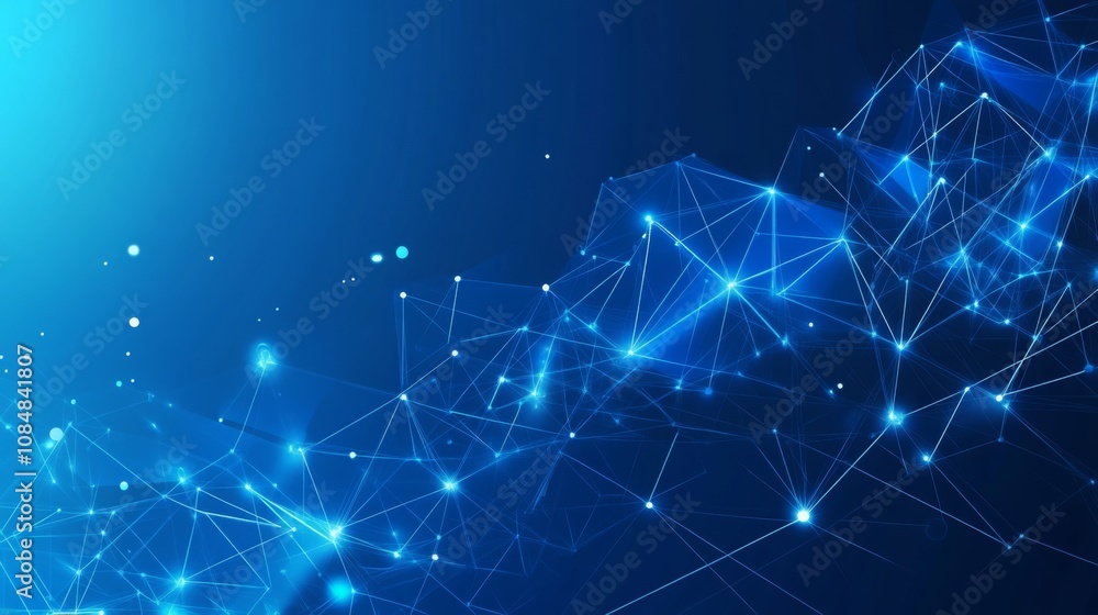 Abstract Blue Network Connection Abstract Blue Network Connection