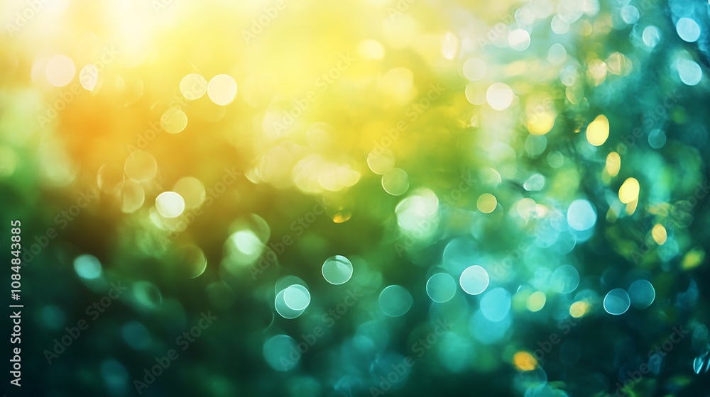Sunlit Green Bokeh Background Sunlit Green Bokeh Background