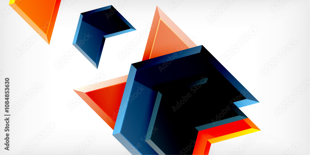 Technology dynamic arrow geometric background. Vector Illustration For Wallpaper, Banner, Background, Card, Book Illustration, landing page