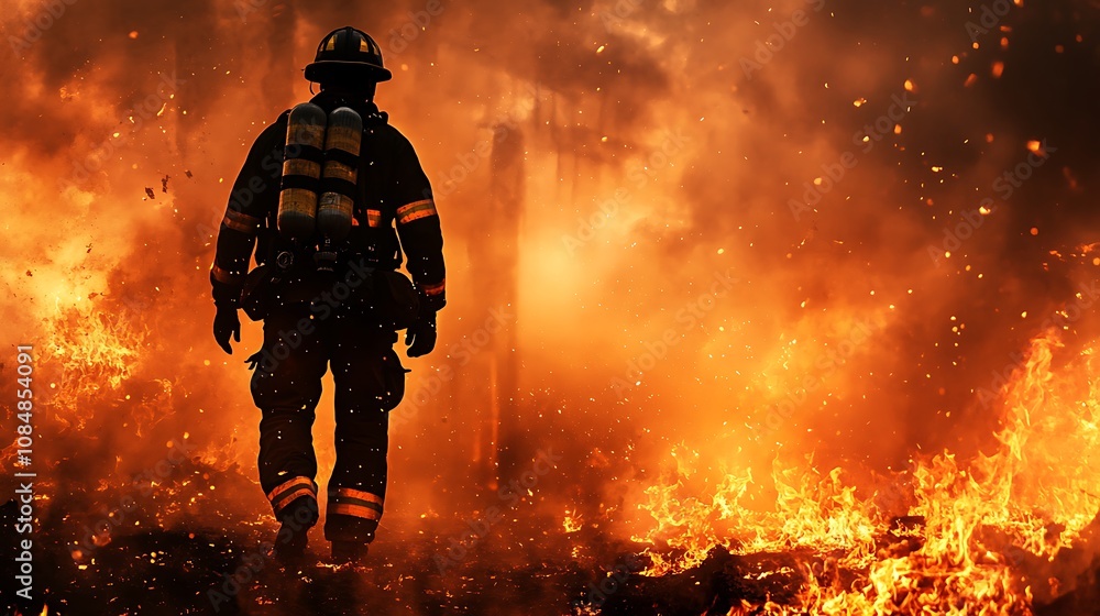 Firefighters Battling a Blaze Firefighters Battling a Blaze