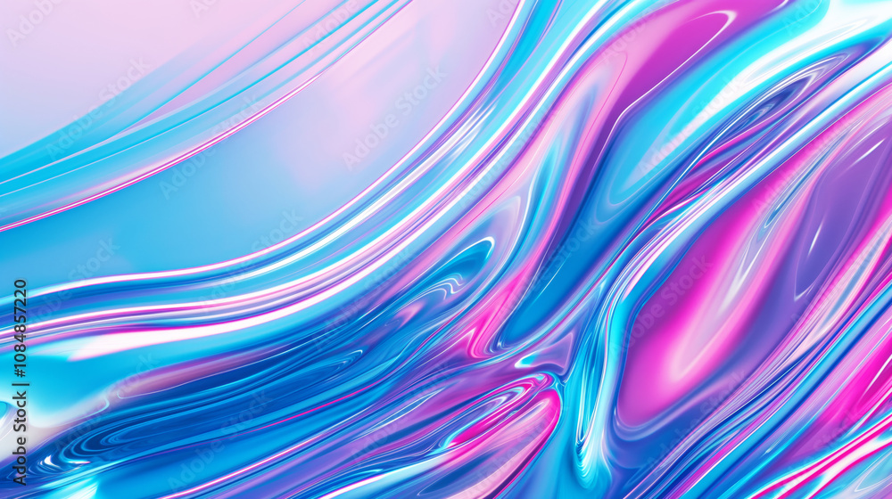 Fototapeta premium Flowing colorful liquid background