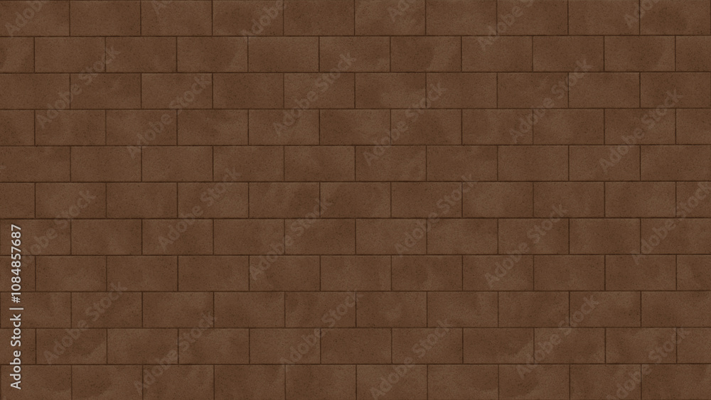 Obraz premium Brick wall texture brown background