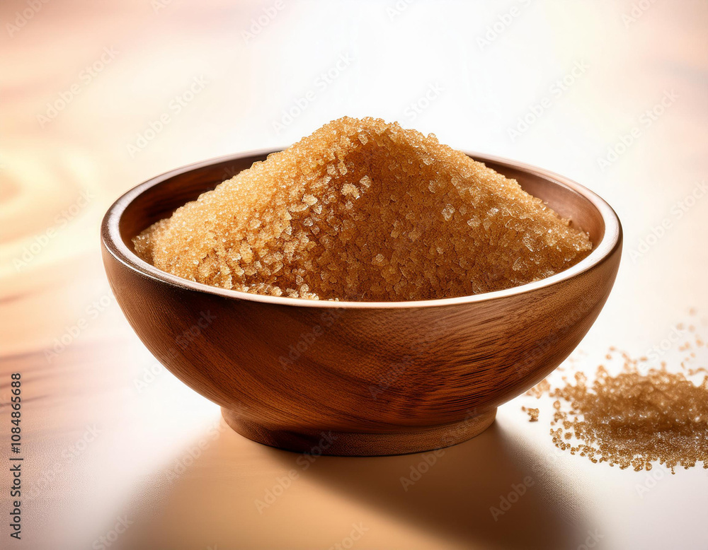 a bowl of brown sugar on the table a bowl of brown sugar on the table