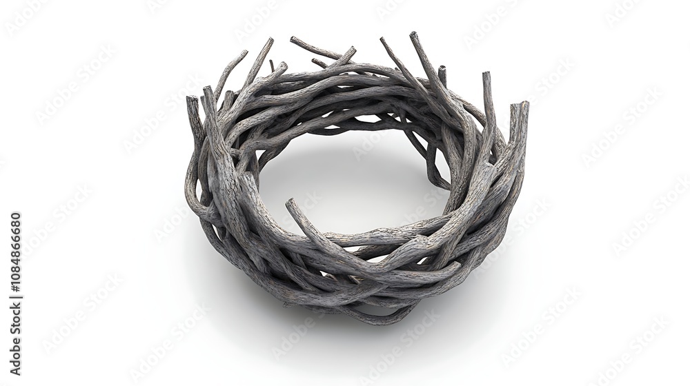 Bird's nest isolated on white background Bird's nest isolated on white background