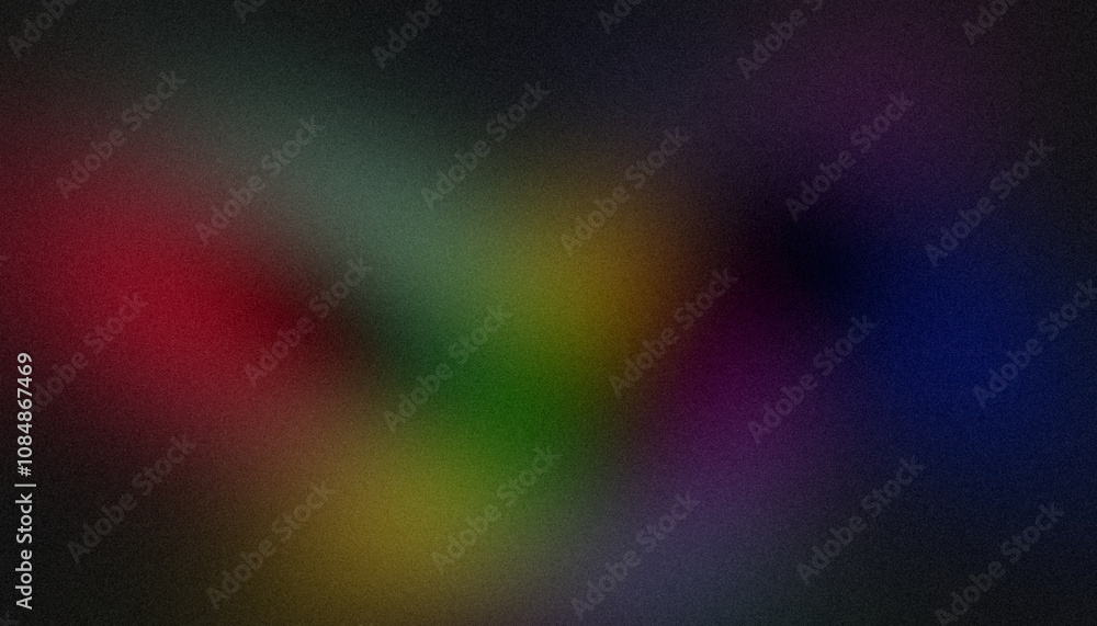 Abstract glowing colir gradient grainy background. Black purple blue red green color noisy gradient, vibrant color flow, wave shaped, bright, shine, noise texture backdrop design Abstract glowing colir gradient grainy background. Black purple blue red green color noisy gradient, vibrant color flow, wave shaped, bright, shine, noise texture backdrop design