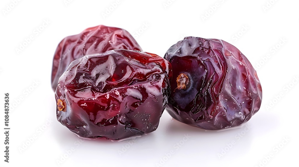Dates fruit on a white background. Copy space for text Dates fruit on a white background. Copy space for text