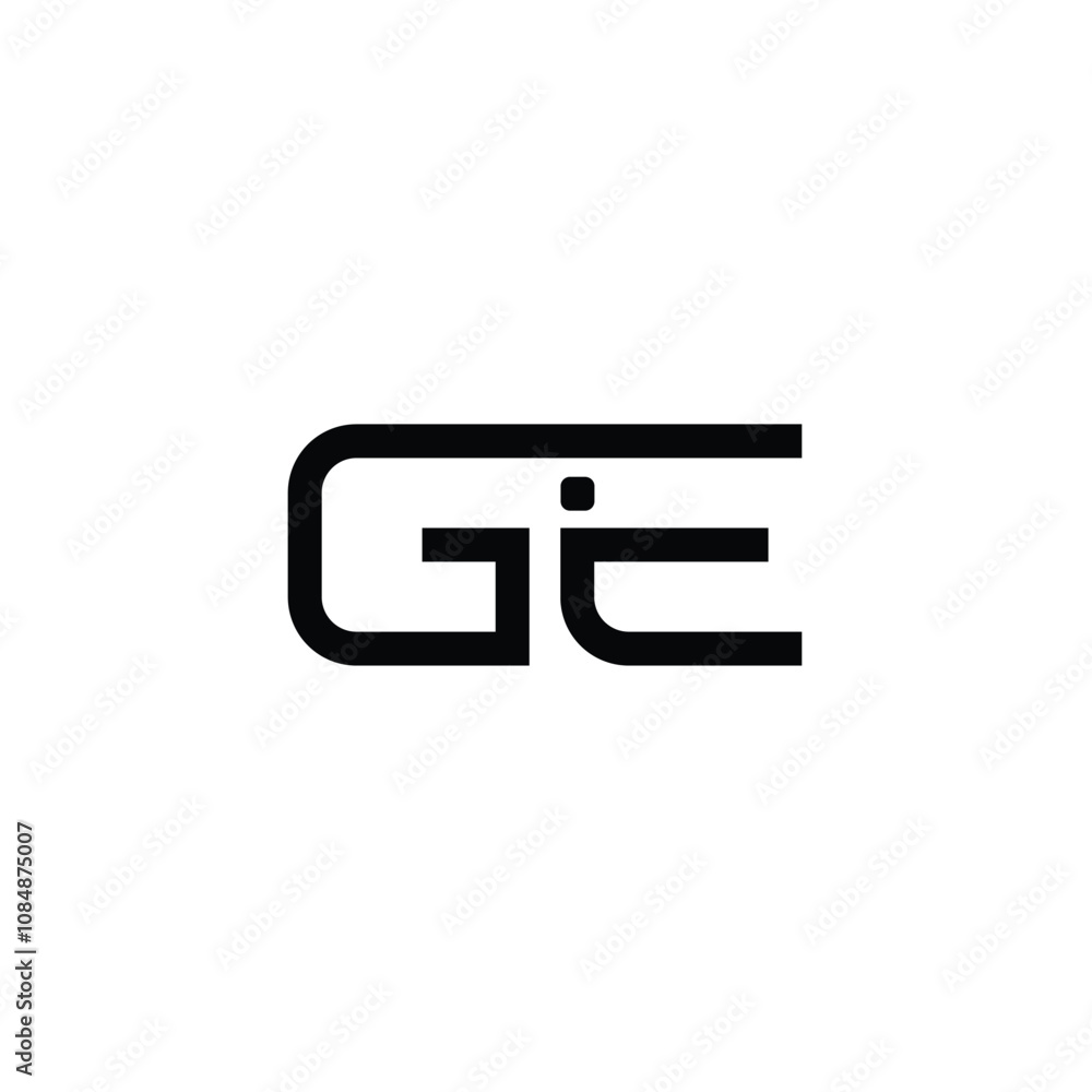 GE monogram logo design letter text name symbol monochrome logotype alphabet character simple logo GE monogram logo design letter text name symbol monochrome logotype alphabet character simple logo