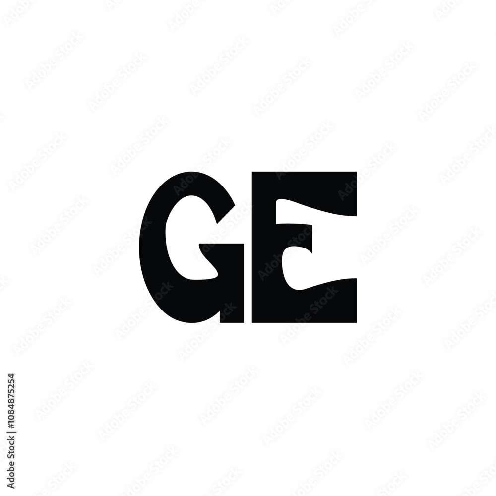 GE monogram logo design letter text name symbol monochrome logotype alphabet character simple logo GE monogram logo design letter text name symbol monochrome logotype alphabet character simple logo