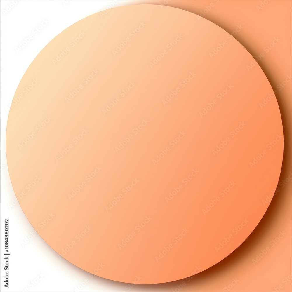 A simple, smooth, circular shape in a soft peach color with a gradient effect, creating a gentle and pleasing visual appearance. A simple, smooth, circular shape in a soft peach color with a gradient effect, creating a gentle and pleasing visual appearance.