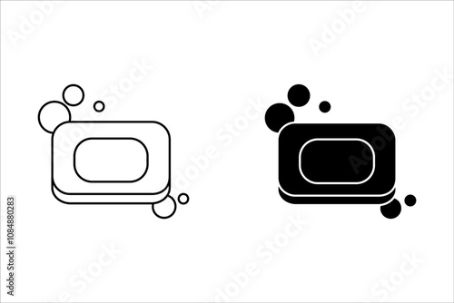  soap icon Line graphics illustration