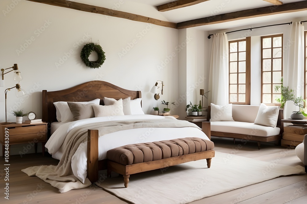 Fototapeta premium room with bed
