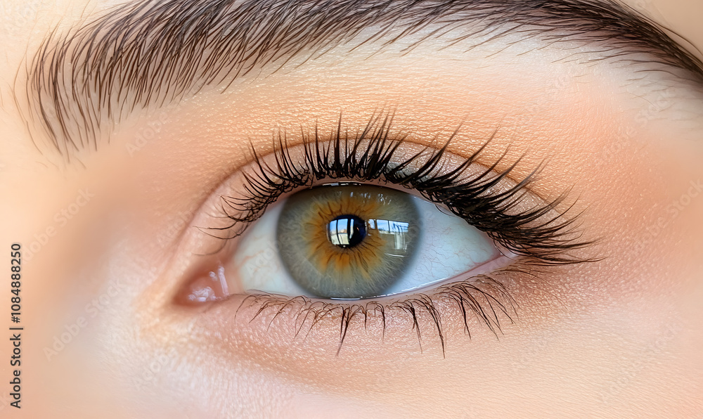 Obraz premium Elegant High-Fashion Beauty Portraits with Radiant Skin, Glamorous Makeup, and Luxurious Skincare Glow.