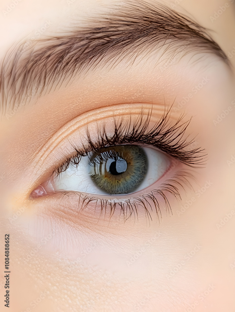 Obraz premium Elegant High-Fashion Beauty Portraits with Radiant Skin, Glamorous Makeup, and Luxurious Skincare Glow.