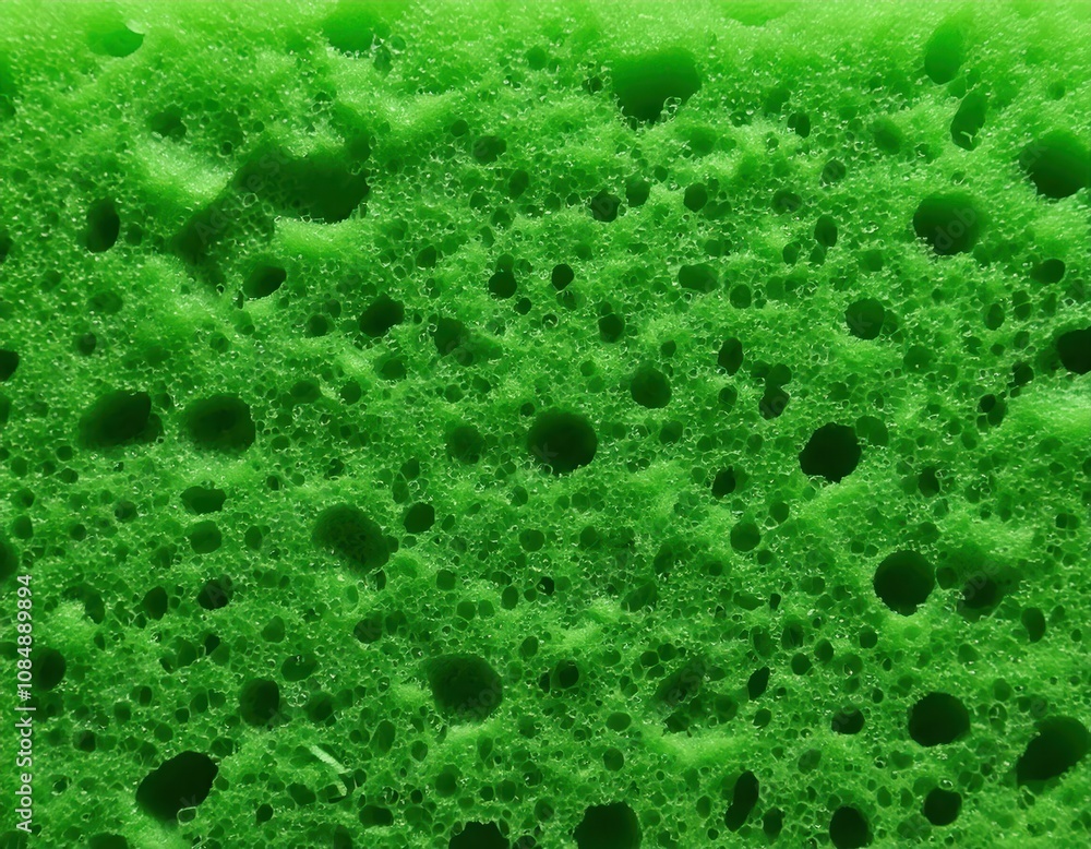 green kitchen sponge scrubbing pad porous texture macro close-up background green kitchen sponge scrubbing pad porous texture macro close-up background
