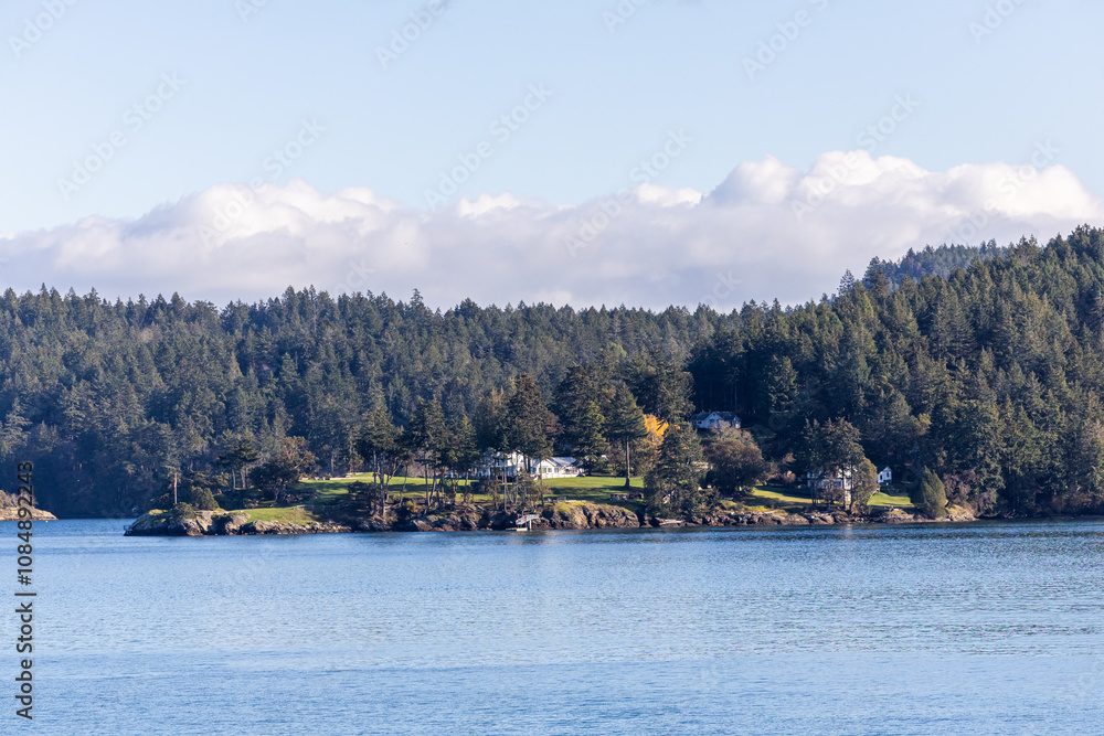 Scenic View of Gulf Islands in British Columbia, Canada in Daylight Scenic View of Gulf Islands in British Columbia, Canada in Daylight