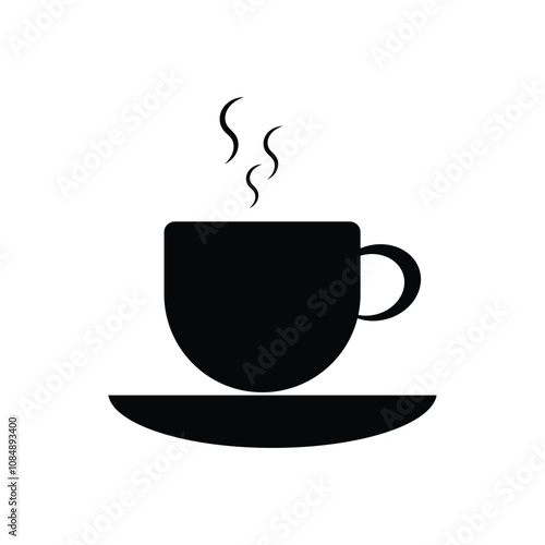 coffee cup icon set. hot coffee or tea cup symbol/icon with steam sign. Coffee or Tea cup sign/symbol collection. Mocha ,hot beverage symbol or logo set.