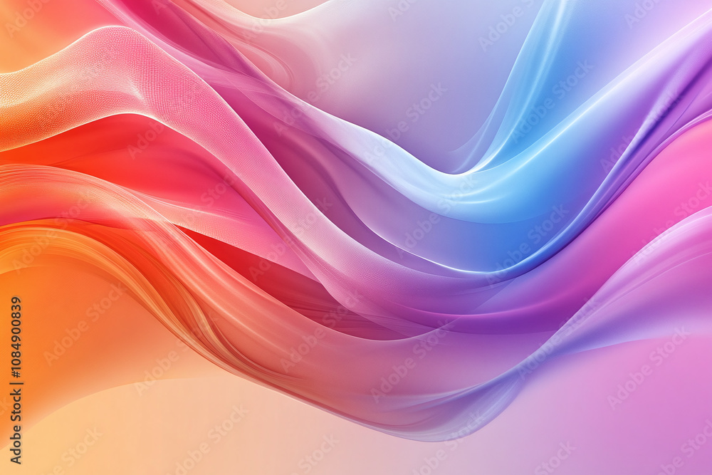 Colorful Light Trails with Glowing Neon Waves and Vibrant Energy Flow Colorful Light Trails with Glowing Neon Waves and Vibrant Energy Flow