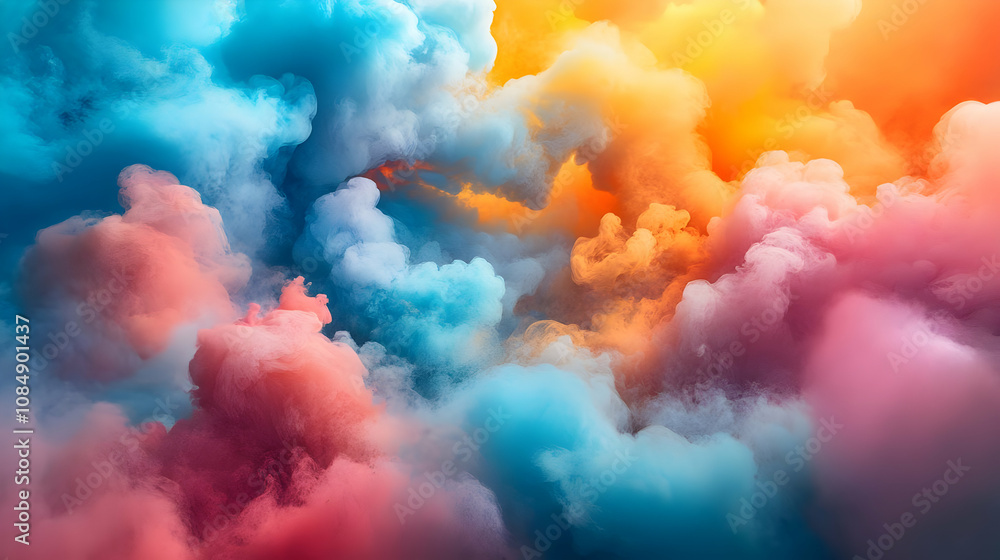 Abstract Background with Colorful Smoke Abstract Background with Colorful Smoke