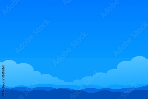 Blue sky with clouds